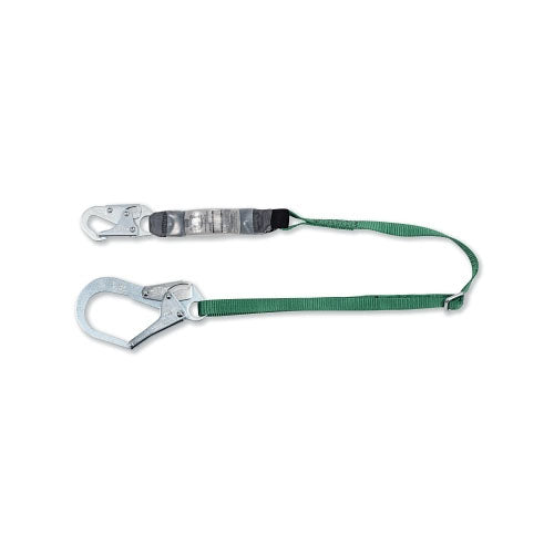 MSA V-Series Standard Single-Leg Adjustable Shock Absorbing Lanyard, 6 ft, Large Snaphooks (454-10191757) Each