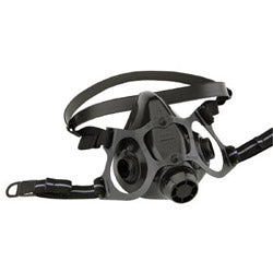 North Safety® 7700 Series Half Mask Respirator, Small, Resists Particulates, Chemical, Contamination and Gas, Cradle Suspension, Silicone (068-770030S) Each