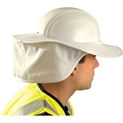 Occunomix Hard Hat Shades, White, For Most Regular Hard Hats (Not Full Brim) (561-898-008) Each