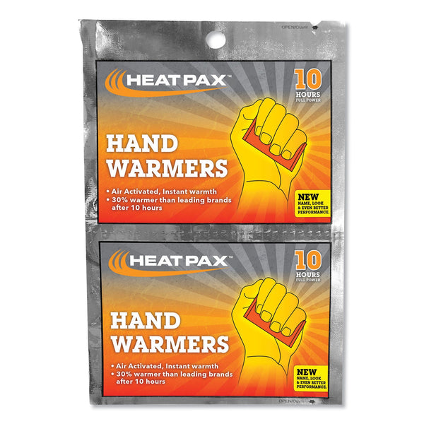 Occunomix HEAT PAX™ Hand and Foot Warmer, 6.1 in L x 4.84 in W, Iron, Water,Vermiculite, Cellulose, Activated Carbon, Salt, Orange (561-1100-10R) Each