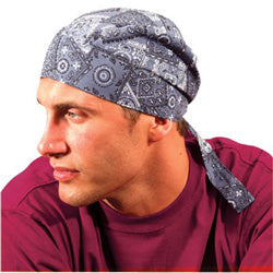 Occunomix Tuff Nougies Deluxe Tie Hats, One Size, Blue Denim (561-TN6-BDN) Each