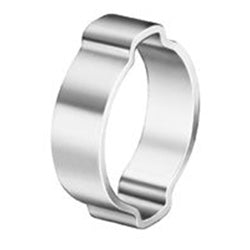 Oetiker 2-Ear Zinc-Plated Hose Clamp, 19/32 in OD, 0.551 in-0.669 in dia, 0.315 in W (320-10100022) Bag of 100