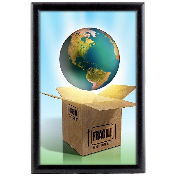 Opti Frame 11'' X 17''  Poster Size 1" Black Color Profile, Mitred Corner, Without Back Support (UCP255B017x7991) Each