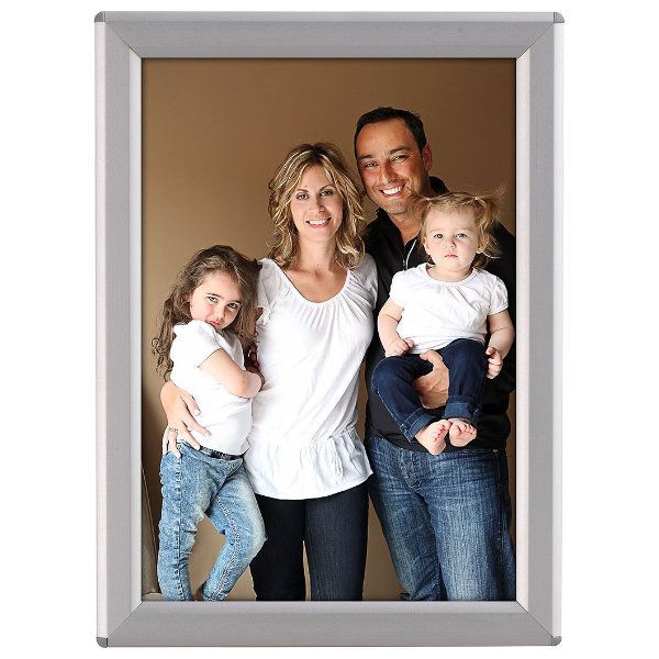 Opti Frame 5'' X 7'' Poster Size 0,55" Silver Color Profile, Mitred Corner, With Back Support (UCP145N157x2000) Each
