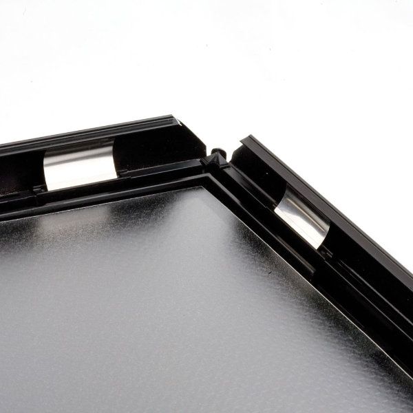Opti Frame 8,5'' X 11''  Poster Size 1" Black Color Profile, Mitred Corner, Without Back Support (UCP255B081x2990) Each