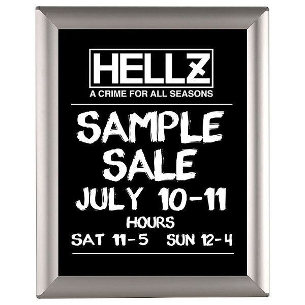 Opti Frame 8,5'' X 11''  Poster Size 1" Silver Color Profile, Mitred Corner, Without Back Support (UCP255N081x2990) Each