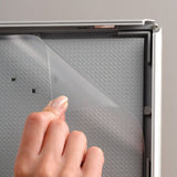 MT Displays Opti Frame 5'' X 7'' Poster Size 0,55" Silver Color Profile, Mitred Corner, With Back Support (UCP145N157x2000) Each