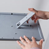 MT Displays Opti Frame 5'' X 7'' Poster Size 0,55" Silver Color Profile, Mitred Corner, With Back Support (UCP145N157x2000) Each