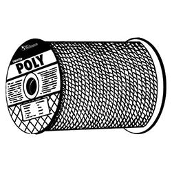 Orion Ropeworks Monofilament Twisted Poly Ropes, 3,477 lb Cap., 600 ft, Polypropylene, Yellow (811-350160-00600-R0285) Each
