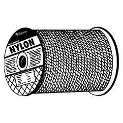 Orion Ropeworks Solid Braid Ropes, 2,475 lb Cap., 500 ft, Nylon (Polyamide), White (811-710120-00500-0) Each