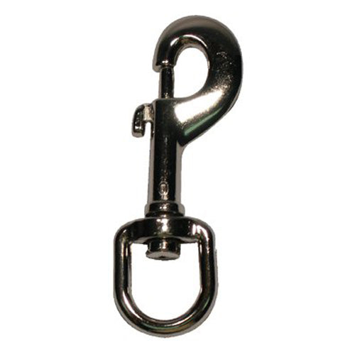 Peerless Chain Company Round Eye Swivel Bolt Snaps, Zinc Die Cast, Spring Loaded Plunger, 3 1/2 in (005-4410040) 40 Each