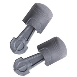 Peltor Pistonz™ Earplug, Polyurethane, Gray, Thumb-Grip, Uncorded (247-P1400) Box of 100 Pairs