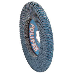 Pferd Inc POLIFAN® Flap Disc, 5 in, 40 Grit, 5/8 Arbor, 12,200 RPM, Z-Curve, T29 (419-67216) Each