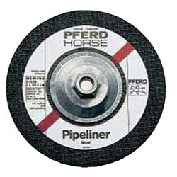 Pferd Inc Type 27 Premium Performance SG Pipeliner Cut-Off Wheel, 4-1/2 in Dia, 1/8 in Thick, 24 Grit, Alum Oxide (419-63405) Each