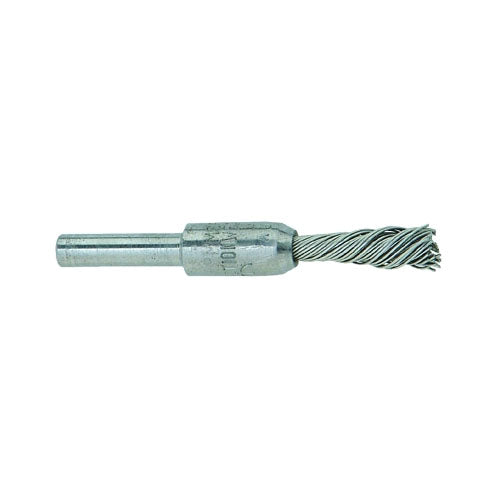 Pferd Inc Singletwist® Knot End Brush, 1/4 in dia, 0.006 in Stainless Steel Wire, 20,000 RPM (419-83283) Box of 10