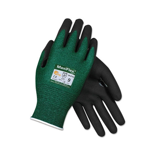PIP MaxiFlex® Cut™ Cut-Resistant Glove, Large, Black/Green (112-34-8743L) 1 Dozen
