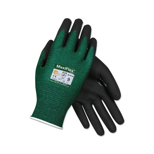 PIP MaxiFlex® Cut™ Cut-Resistant Glove, X-Large, Black/Green (112-34-8743XL) 1 Dozen