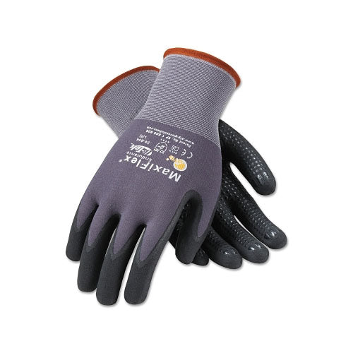 PIP MaxiFlex Endurance Gloves, Medium, Black/Gray, Palm and Finger Coated (112-34-844M) 1 Dozen
