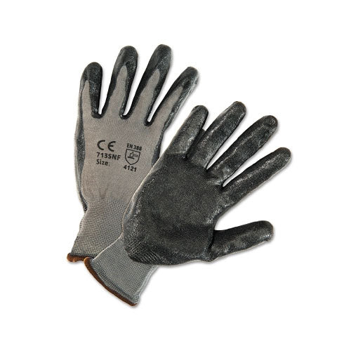 PIP PosiGrip® Foam Nitrile Palm-Coated Polyester Gloves, Large, Gray Shell (813-713SNFL) 1 Dozen