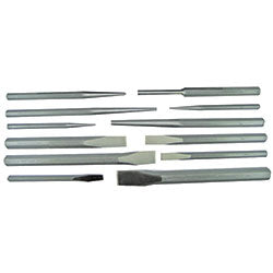Pony 12-pc Cold Chisel and Punch Set, 3 Cold Chisels, 9 Punches (680-16-299) Each