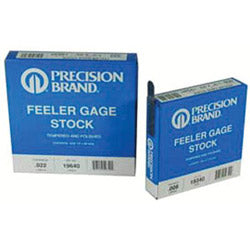 Precision Brand Coil Steel Feeler Gauges, 0.002 in, 25 ft Length (605-19175) 25 ft Coil