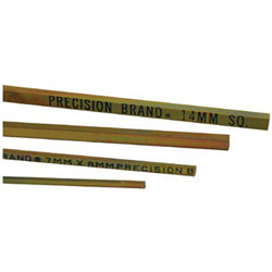 Precision Brand Square Gold Dichromate Plated Keystocks, 8 mm x 12 in, 6 per bundle (605-04030) Bundle of 6