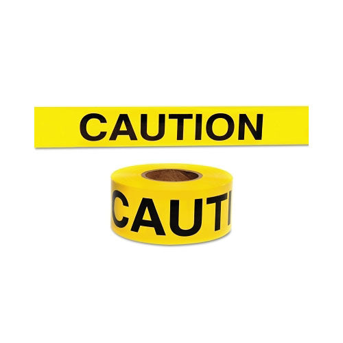 Presco Barricade Tape, 3 in x 1000 ft, 4 mil, Yellow, CAUTION (764-B3104Y16) Each