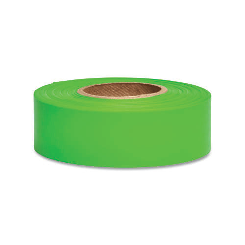Presco Taffeta Flagging Tape, 1-3/16 in x 150 ft, Flourescent Green (764-TFGG) Case of 12