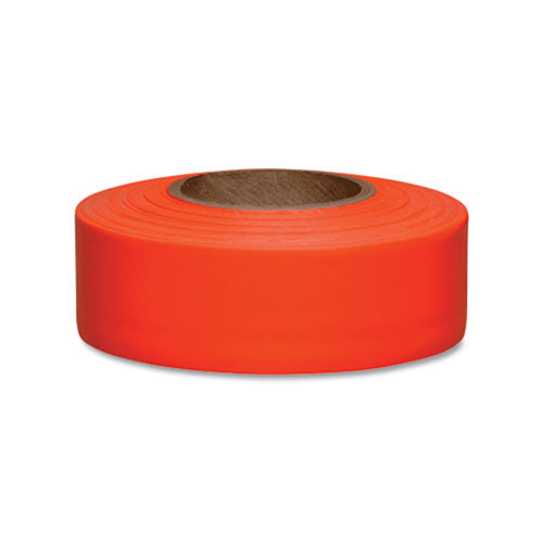 Presco Taffeta Flagging Tape, 1-3/16 in x 150 ft, Orange (764-TFOG) Case of 12
