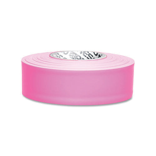 Presco Taffeta Flagging Tape, 1-3/16 in x 300 ft, Flourescent Pink (764-TFP) Case of 12