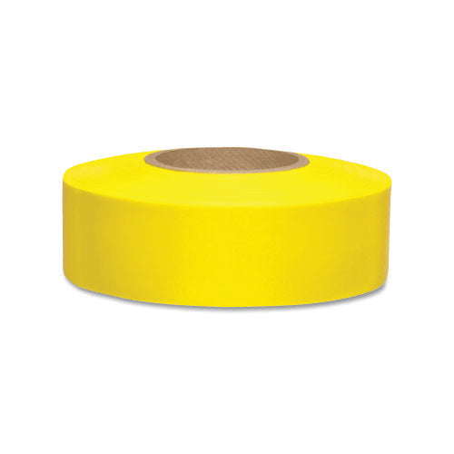 Presco Taffeta Flagging Tape, 1-3/16 in x 300 ft, Flourescent Yellow (764-TFYG) Case of 12