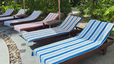 Hospeco® Cabo Cabana Chaise Cover 30x85 Grey/Green, Pack of 2 (CC-CABOCABANA-GY/GR) Pack of 2