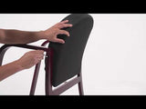 Boss Mahogany Frame Guest, Accent or Dining Chair In Black Fabric (B9570-BK) Each