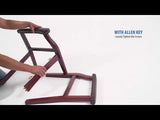 Boss Traditional Black Caressoft Guest, Accent or Dining Chair w/Mahogany Finish (B959-BK) Each