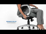 Boss Executive Hinged Arm Chair, Gray (B8871-GY) Each