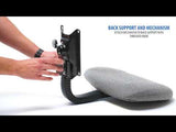 Boss Black Deluxe Posture Chair w/Adjustable Arms (B316-BK) Each