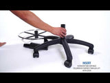 Boss Multi-Function Fabric Drafting Stool w/Adjustable Arms (B1636-BK) Each