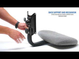 Boss Ergonomic Works Adjustable Drafting Chair without Arms, Blue (B1615-BE) Each
