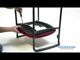 Boss Square Back Diamond Stacking Chair w/Arm In Black (B9503-BK) Each