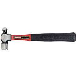 Proto Ball Pein Hammer, Fiberglass Handle, 14 3/16 in, Forged Steel 24 oz Head (577-1324PGD) Each