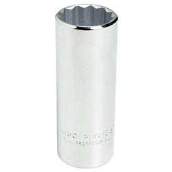 Proto Torqueplus Deep Sockets, 1/2 in Drive, 1 1/4 in Opening, 12 Points (577-5340) Each