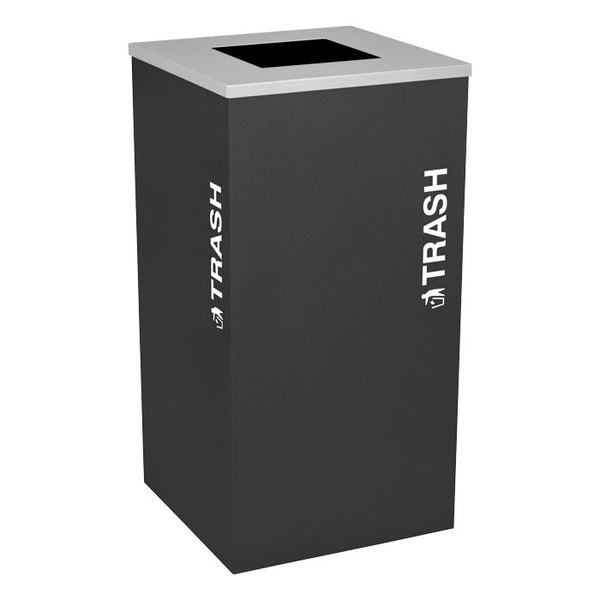 Kaleidoscope One-Stream Square Trash Container (5312) Each