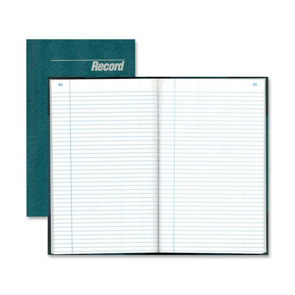 Rediform Record Book, Record Ruled, 300 Pages, 12 1/4&quot;x7 1/4&quot;, Blue (RED56031) Each