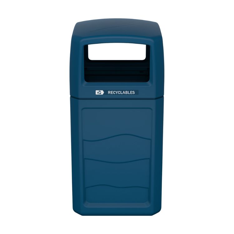 Renegade Outdoor Recycling Container with Full Open Top (4186) Each