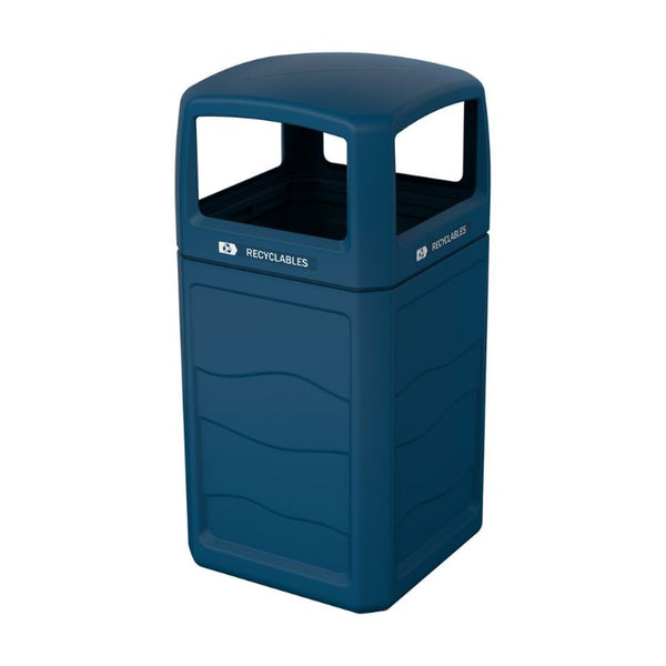 Renegade Outdoor Recycling Container with Full Open Top (4186) Each