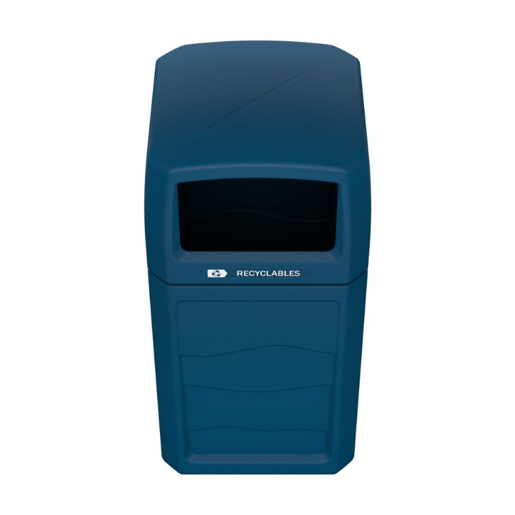 Renegade Outdoor Recycling Container with Full Open Top (4186) Each