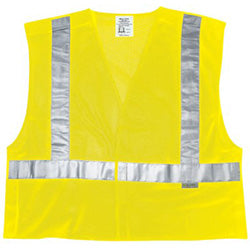 River City™ Luminator Class II Tear-Away Safety Vests, 2XL, Fluorescent Lime, Fire-Resistant (611-CL2MLPFRX2) Each