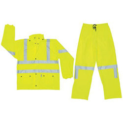 River City™ Luminator™ Class III Rain Suit, 0.4 mm Polyurethane, Fluorescent Lime, 3X-Large (611-5182X3) Each
