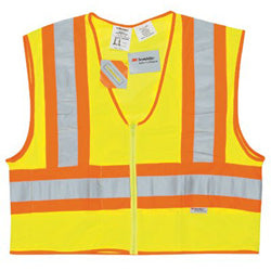 River City™ Luminator Class II Flame Resistant Vests, Large, Fluorescent Lime (611-WCCL2LFRL) Each