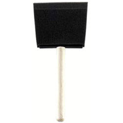 Rubberset Foam Brushes, 1 in wide, Foam, Wood handle, 48/PK (425-99081610) Case of 48